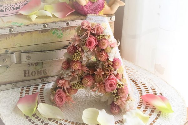 Letra Pequeña de Flores Preservadas